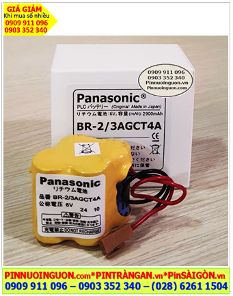 Panasonic BR-2/3AGCT4A; Pin nuôi nguồn Panasonic BR-2/3AGCT4A lithium 6v 2900mAh chính hãng, Xuất xứ Nhật
